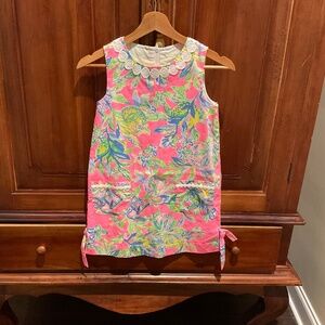Lilly Pulitzer Little Lilly Classic Shift Girls  Dress, Size 8